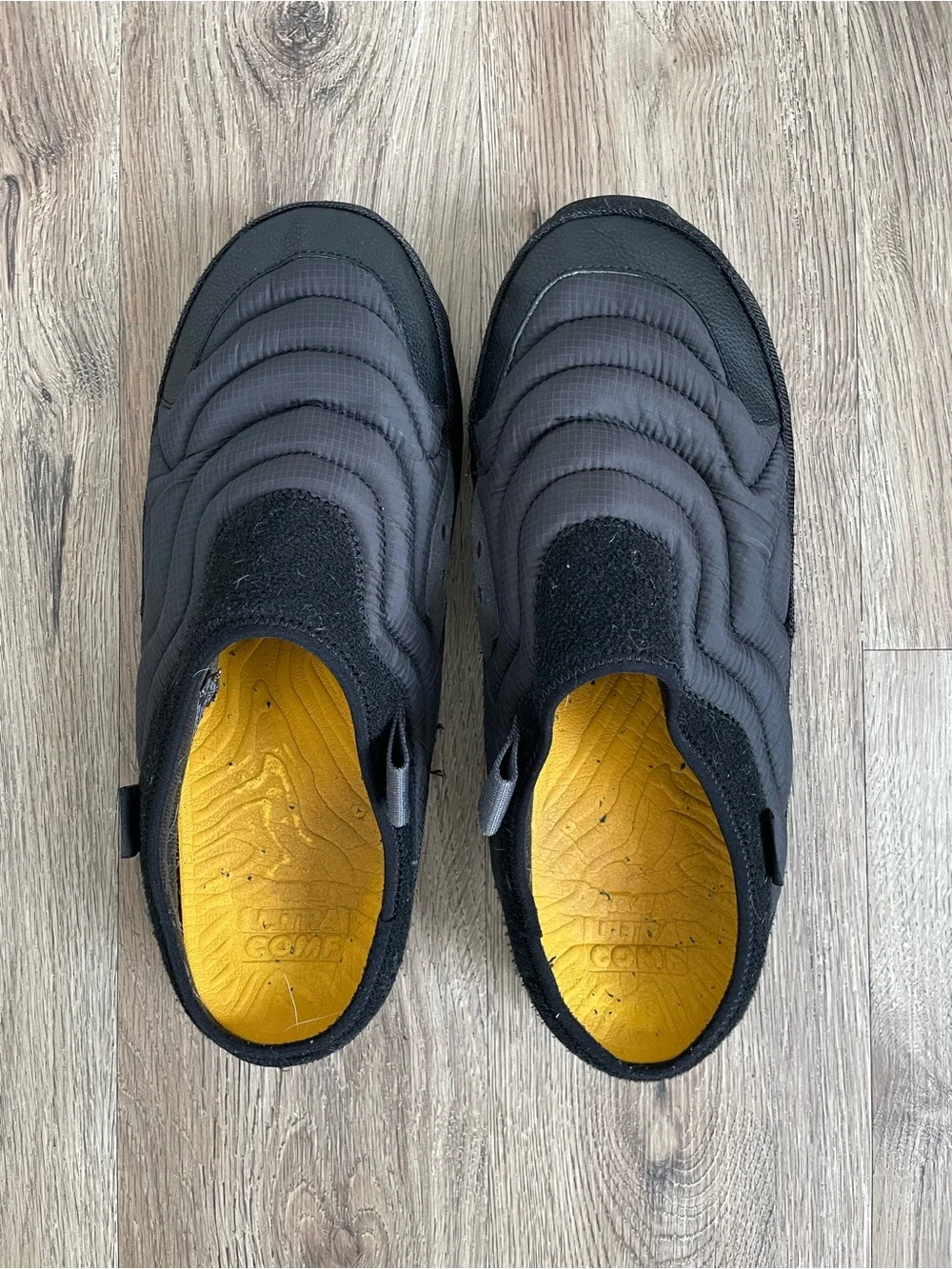 Men Size 12 Teva ReEmber Terrain Slip-On Clog Slippers Black Mule